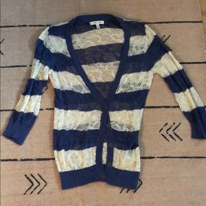 Striped Crochet Cardigan
